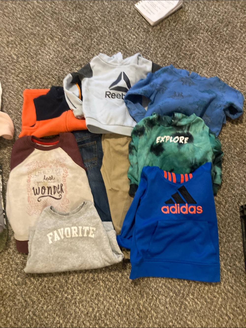 Adidas Blue Kids Hoodie - Reebok Jodie pants vest assorted